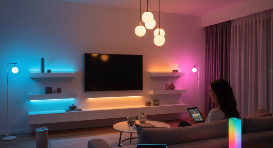Transforming Open-Plan Living with Smart Lighting and Audio in Leeds