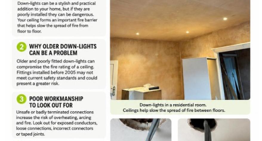 Are Your Down-Lights Safe? A Helpsheet by SmartOhm, Leeds